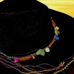 Handcrafted Gemstone Hat Band